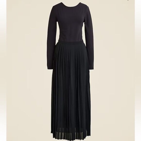 J. Crew Black Long Sleeve Dress - Picture 4 of 9